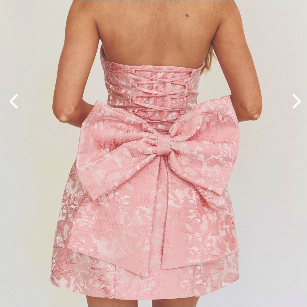 PINK SAINTS AND SECRETS BOW DRESS